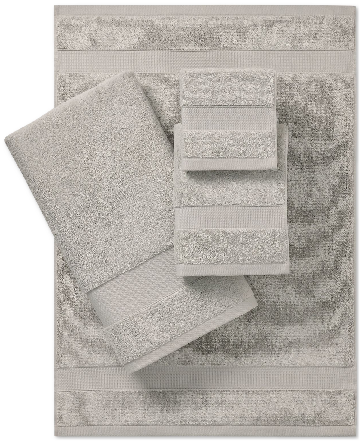 Ralph Lauren Watson Cotton Wash Cloth In True Pale Grey