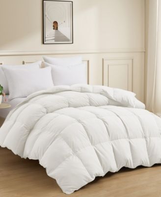 Extra Warmth 360 Thread Count Down Feather Comforter, Full/Queen