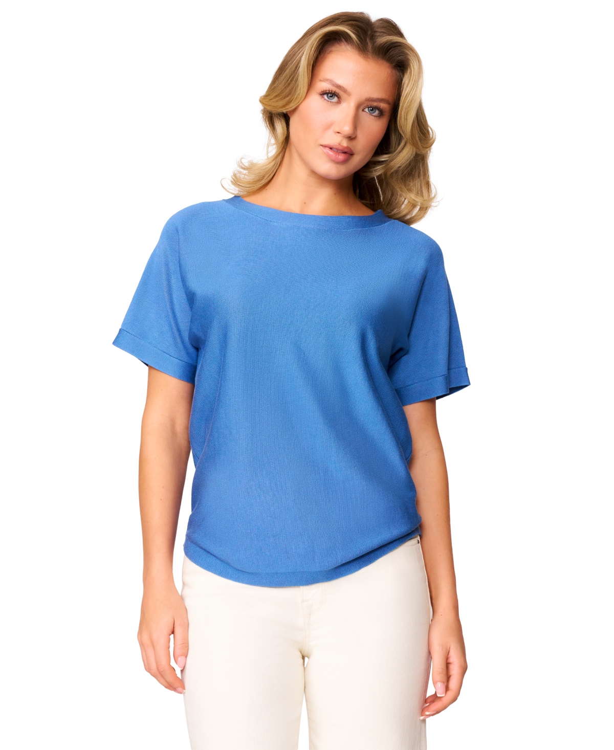 Petite Button-Back Dolman-Sleeve Sweater - Riverside