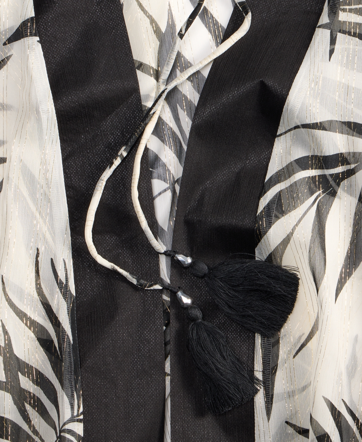 Inc International Concepts Jungle-print Open Duster Cover-up With Shine, Exclusively At Macy's
