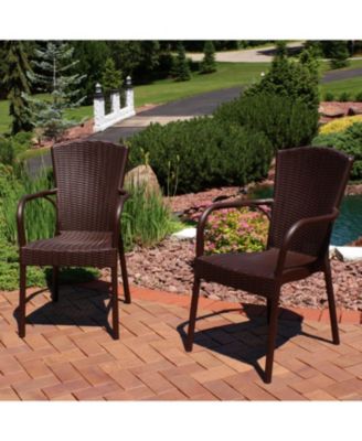 Faux Wood Design Plastic All-Weather Commercial-Grade Segesta Indoor/Outdoor Patio Dining Chair