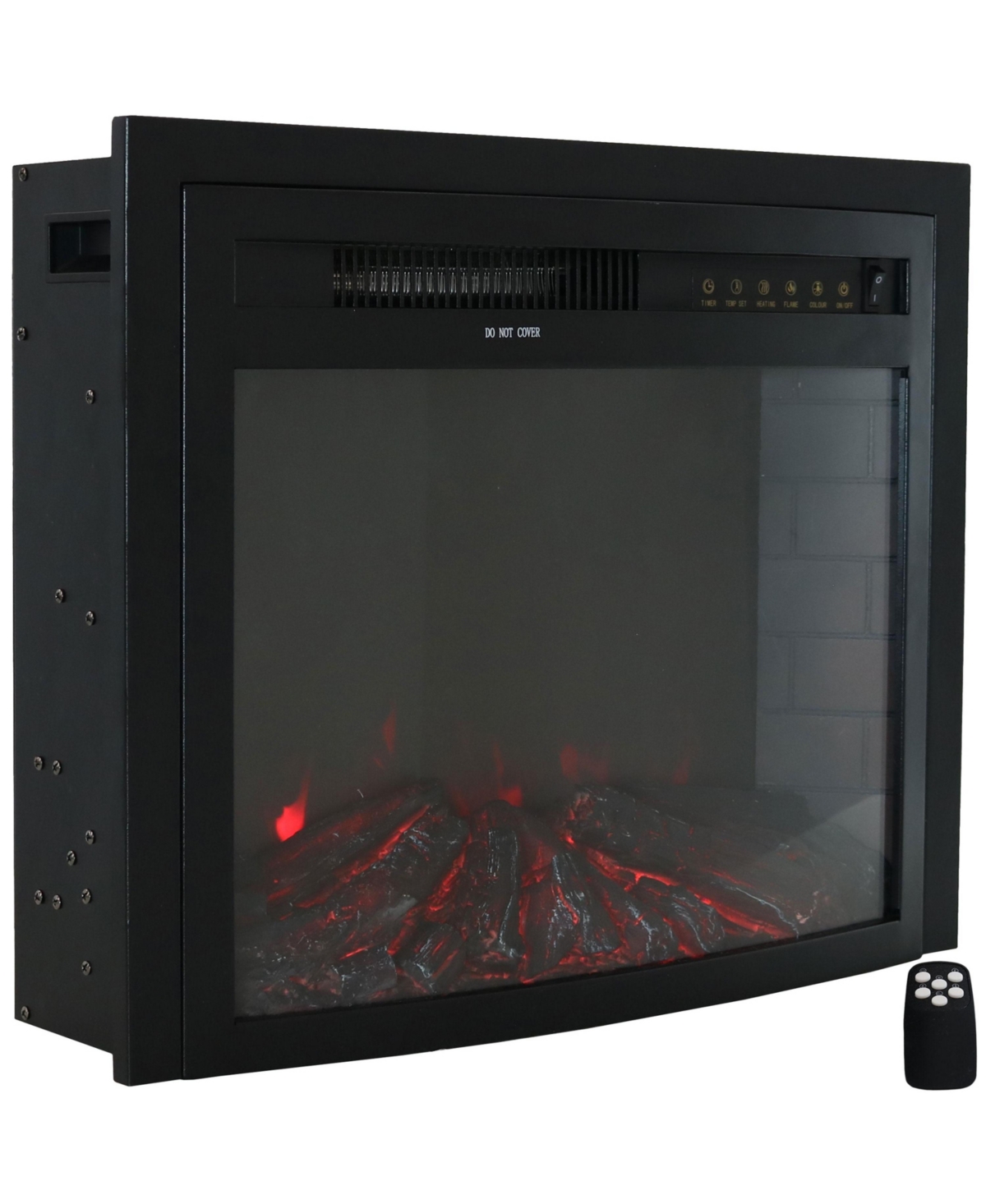 Cozy Warmth Indoor Electric Fireplace Insert - Modern Horizontal Recessed Mount