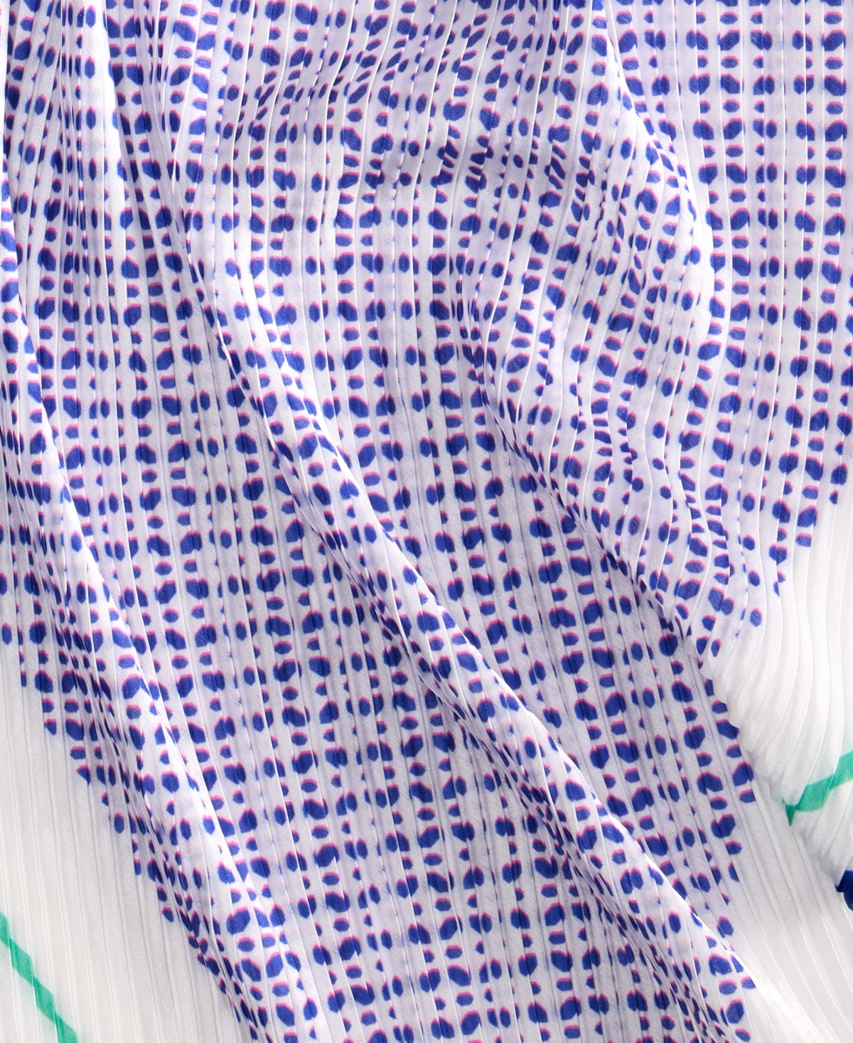 On 34th Pleated Geo-dot Square Scarf, Exclusively At Macy's In Blue