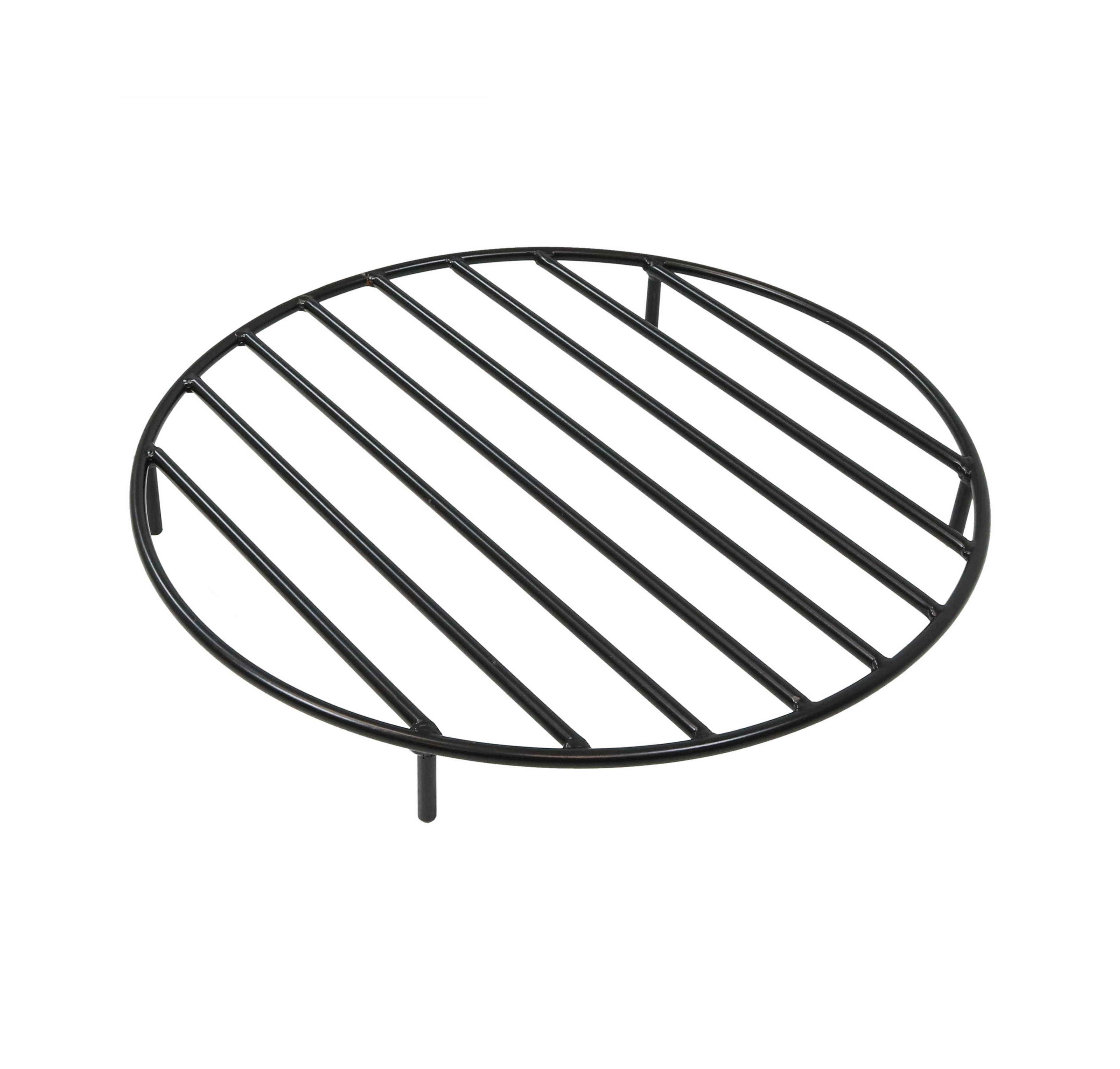Outdoor Heavy-Duty Steel with High-Temperature Finish Round Fire Pit Firewood Log Grate