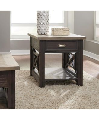 Standard Wood Drawer End Table