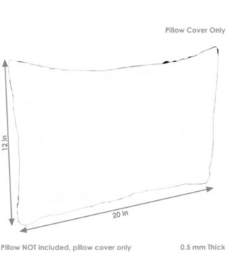 Indoor/Outdoor Weather-Resistant Polyester Square Decorative Pillow Cover Only with Zipper Closures