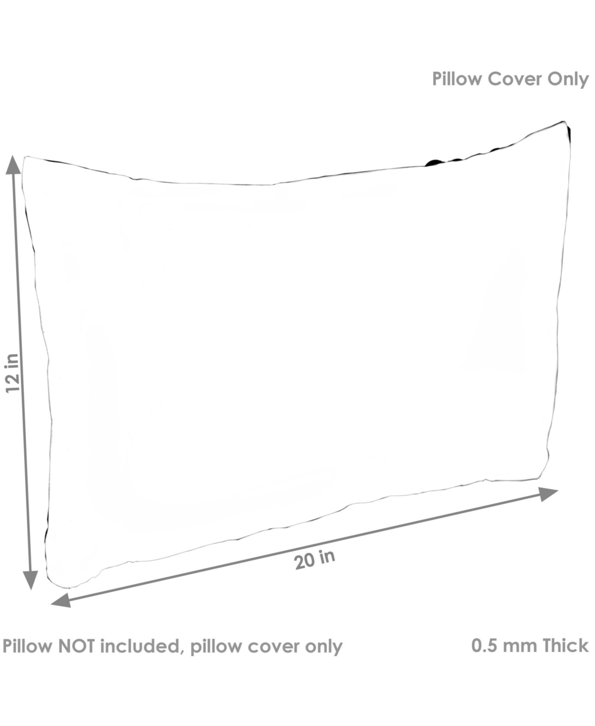Indoor/Outdoor Weather-Resistant Polyester Square Decorative Pillow Cover Only with Zipper Closures