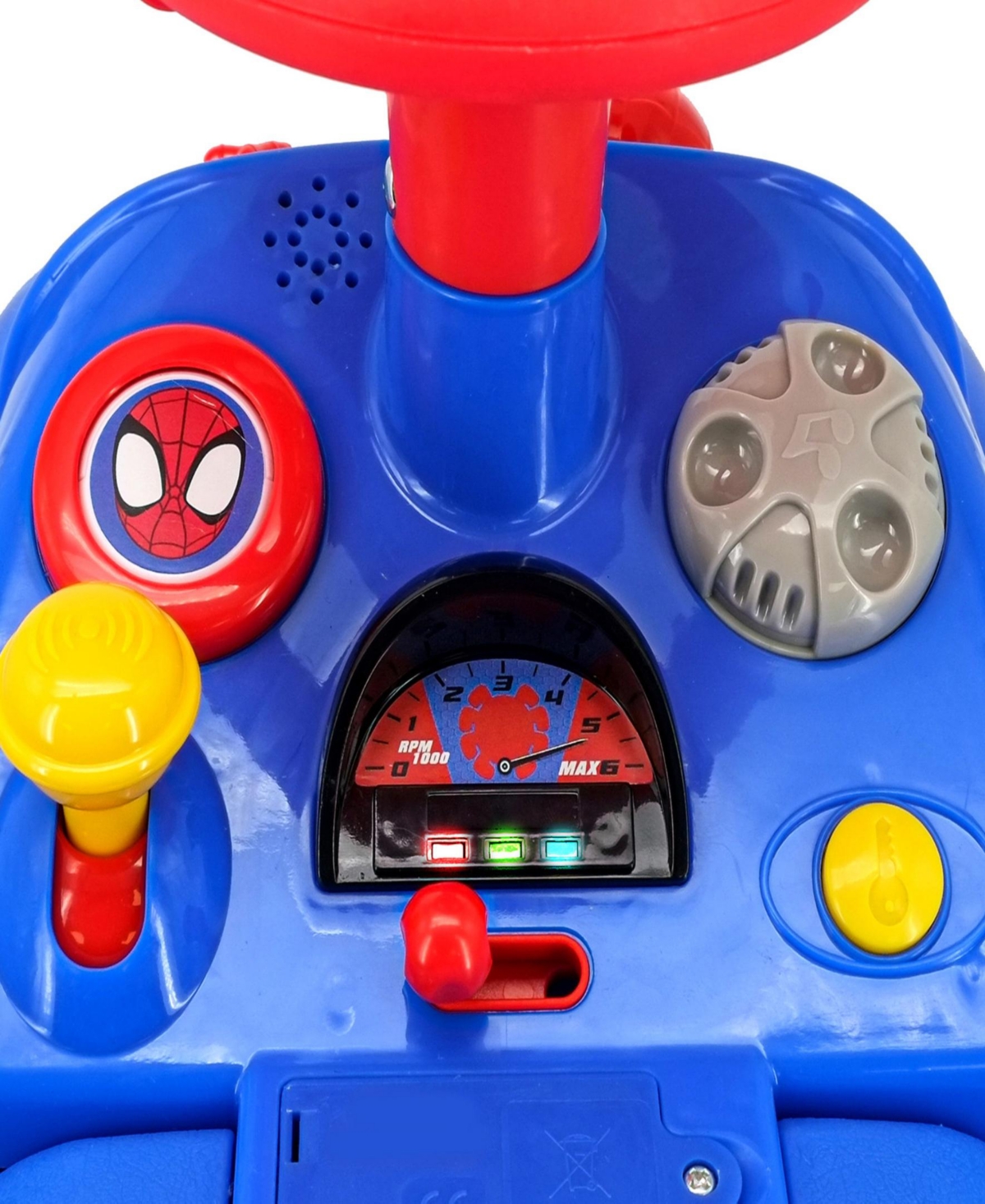 Shop Kiddieland Lights N' Sounds Spidey Web Racer Ride-on In Multi