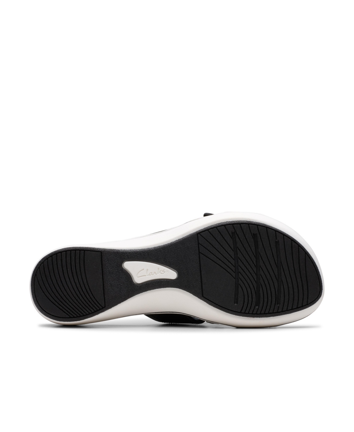Clarks Cloudsteppers Women's Breeze Rae Mia Slip-on Flat Sandals In Black