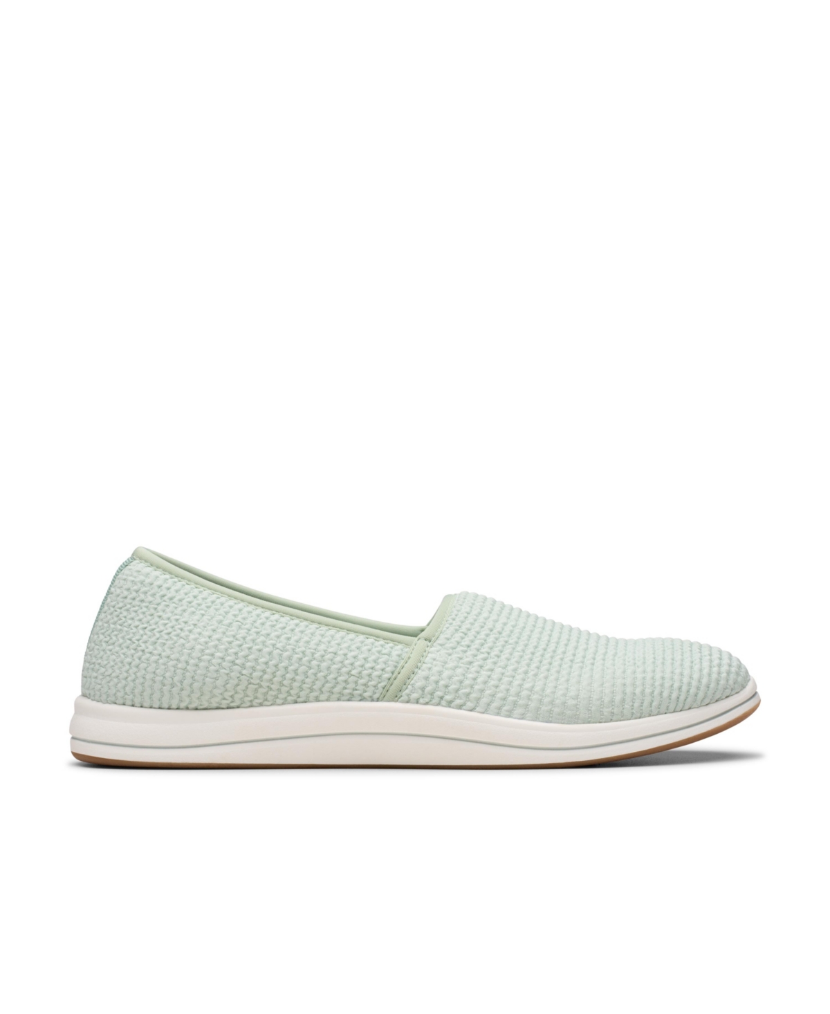 Clarks Cloudsteppers Women's Breeze Stretch Slip-on Shoes In Mint Textile