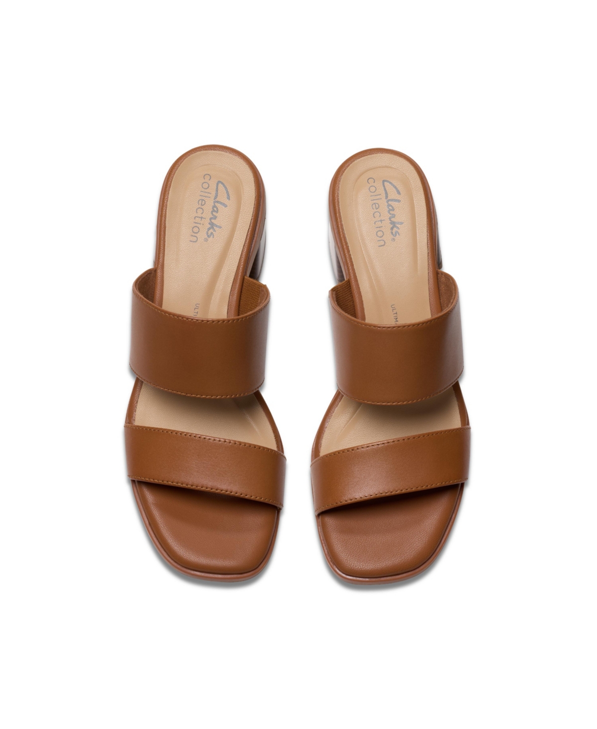 Clarks Collection Women's Jaylan Dusk Block Heel Sandals In Tan Leather