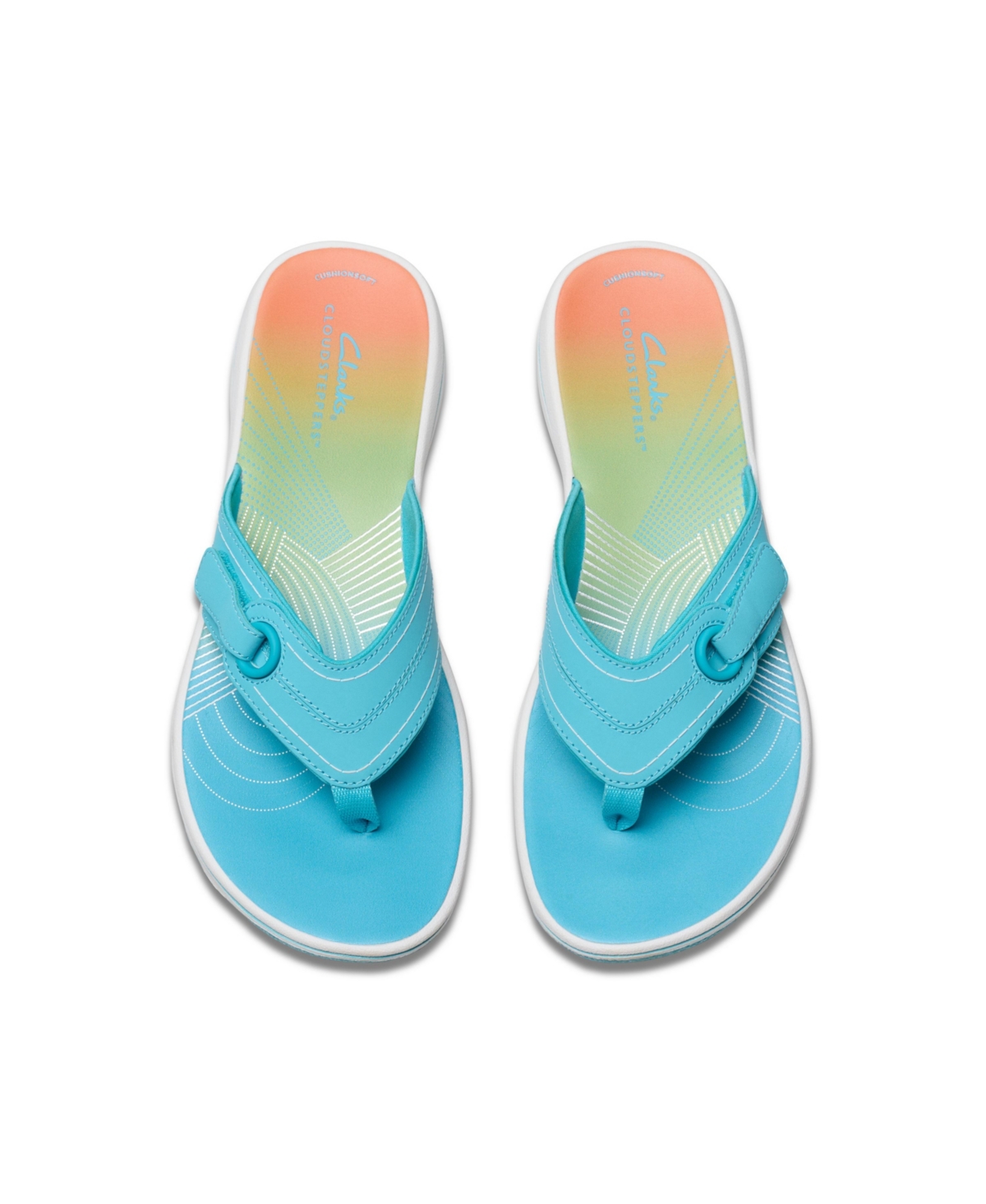 Clarks Breeze Reyna In Turquoise Ombre