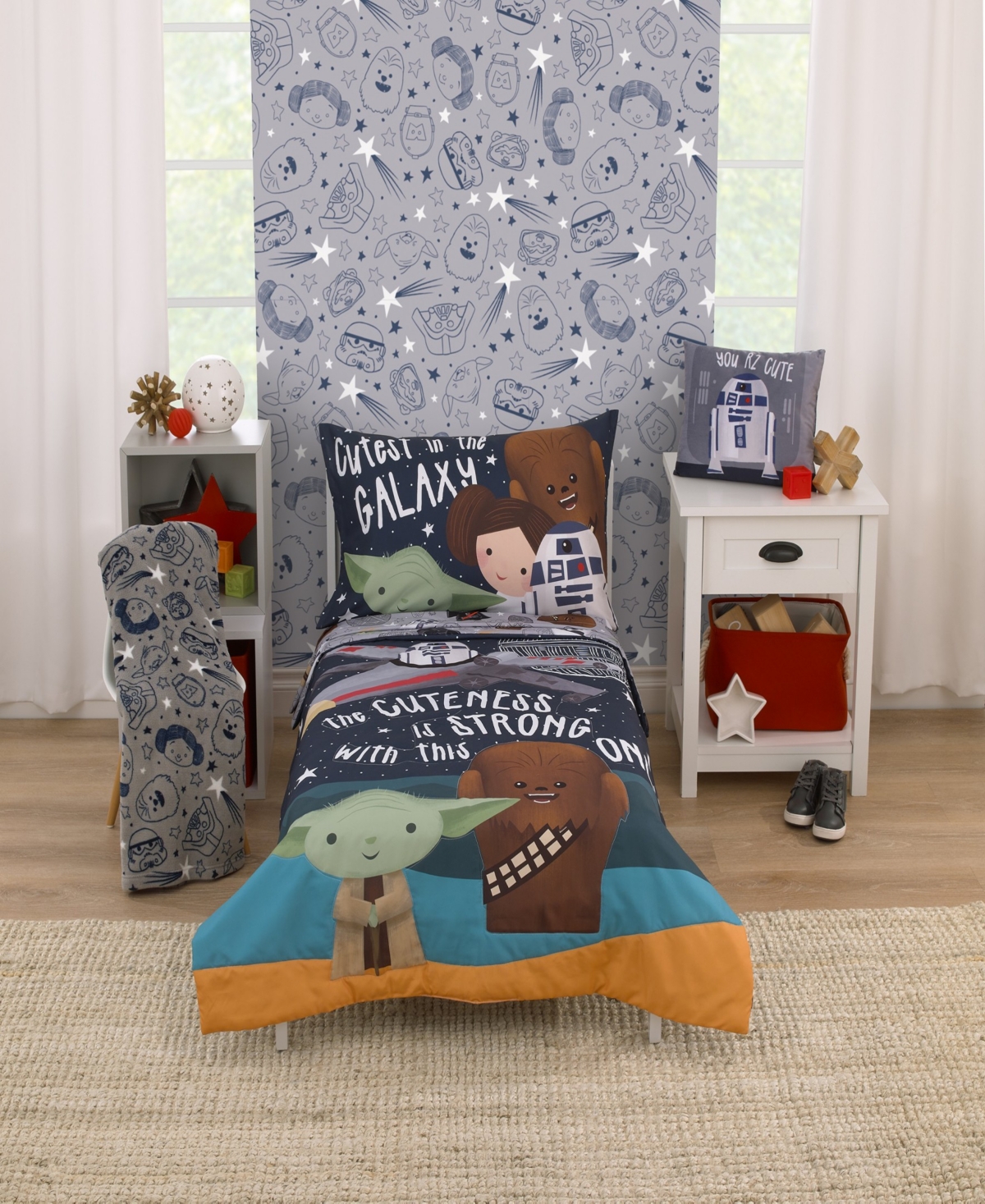 Star Wars Welcome To The Galaxy R2-d Decorative Toddler Pillow, 15" X 12"