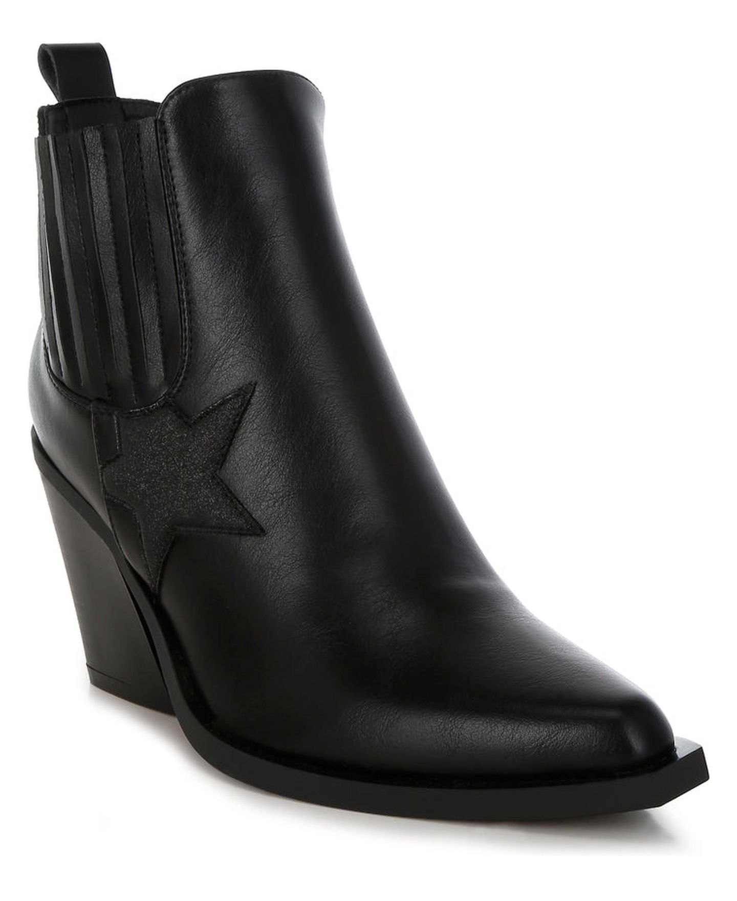 Женские ботинки London Rag Melt Down Glitter Star Detail Chelsea, цвет: Чёрный — фото 2