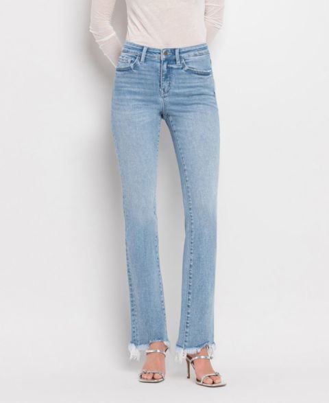 Женские джинсы Flying Monkey High Rise Mini Bootcut, цвет: Синий