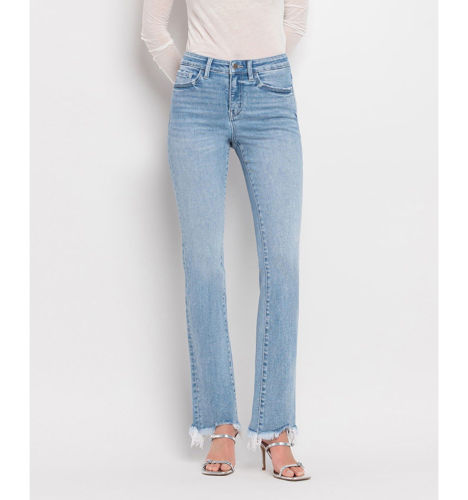 Women's High Rise Mini Bootcut Jeans