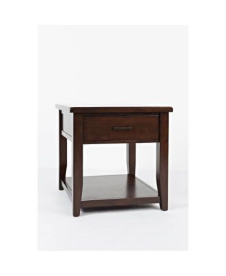 Twin Cities Contemporary Brown End Table