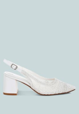 Womens Tolina Woven Design Slingback Sandals