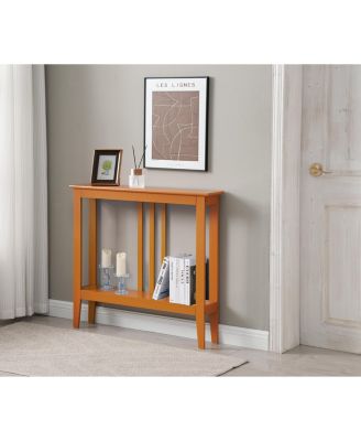 Entryway Table - Narrow Console Table - Console Table with Storage - Wood Console Tables for Entryway