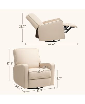 Manual Recliner Chair, Glider Rocking Chair for Living Room,