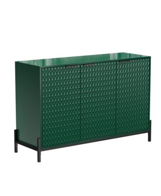 Modern Storage Cabinet with Adjustable Shelves, 49IN Accent Cabinet with 3 Doors, Decorative Cabinets for Living Room, Kitchen, Office