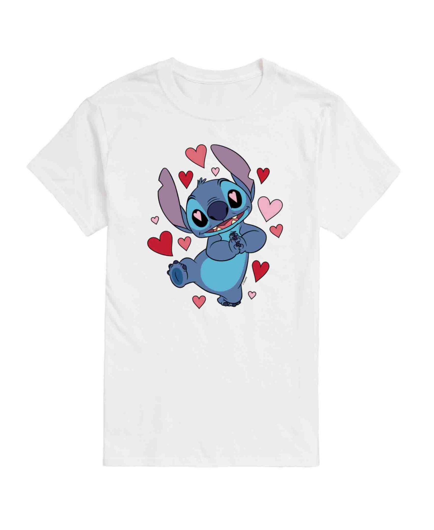 Men's Lilo Stitch Valentine's Day Short Sleeve T-Shirt