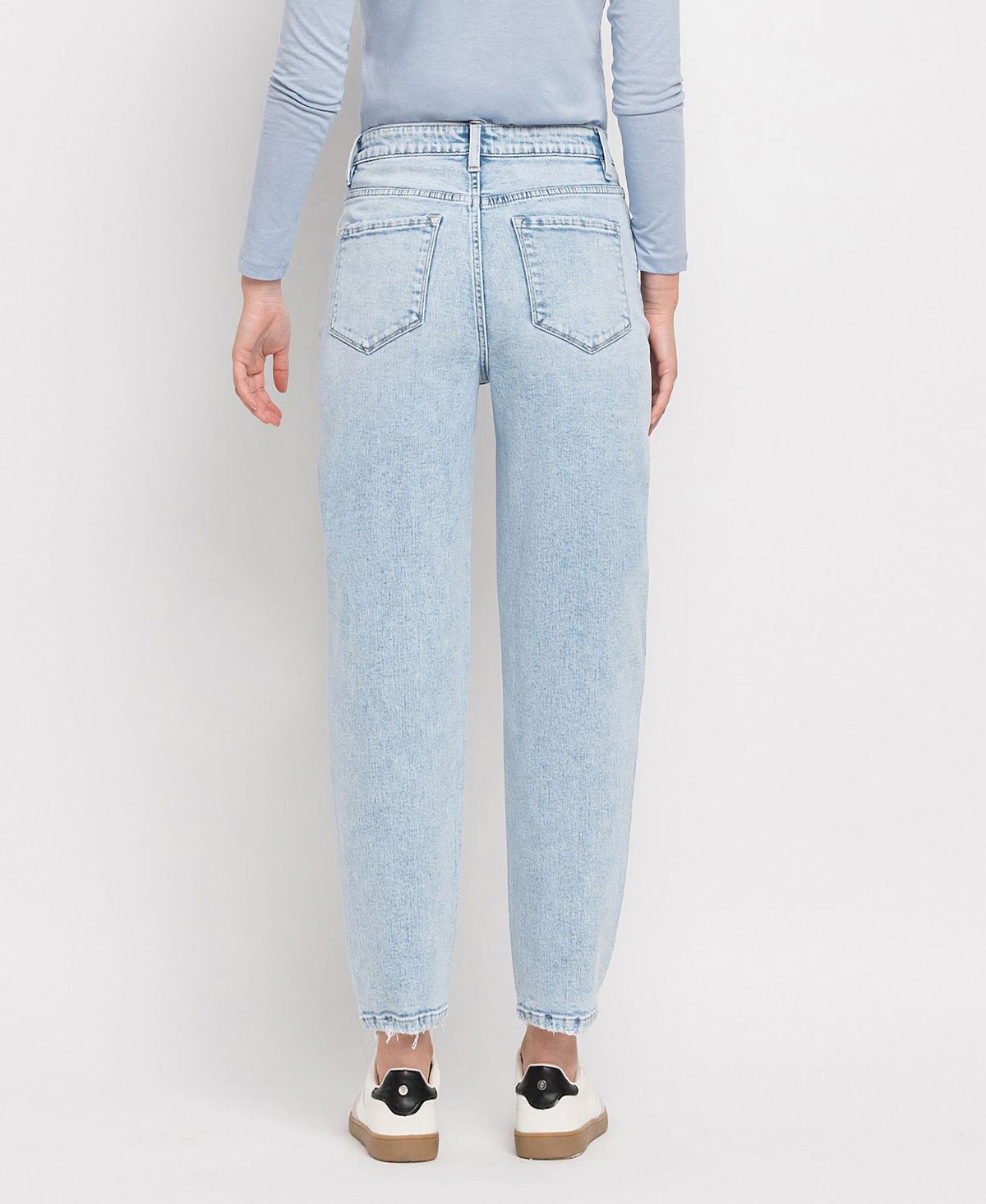 Flying Monkey Women's Super High Rise Barrel Leg Jeans view 3 — MAYCSS fashion products