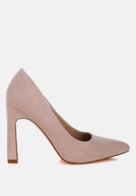 Womens Uboa Slim Block Heel Pumps