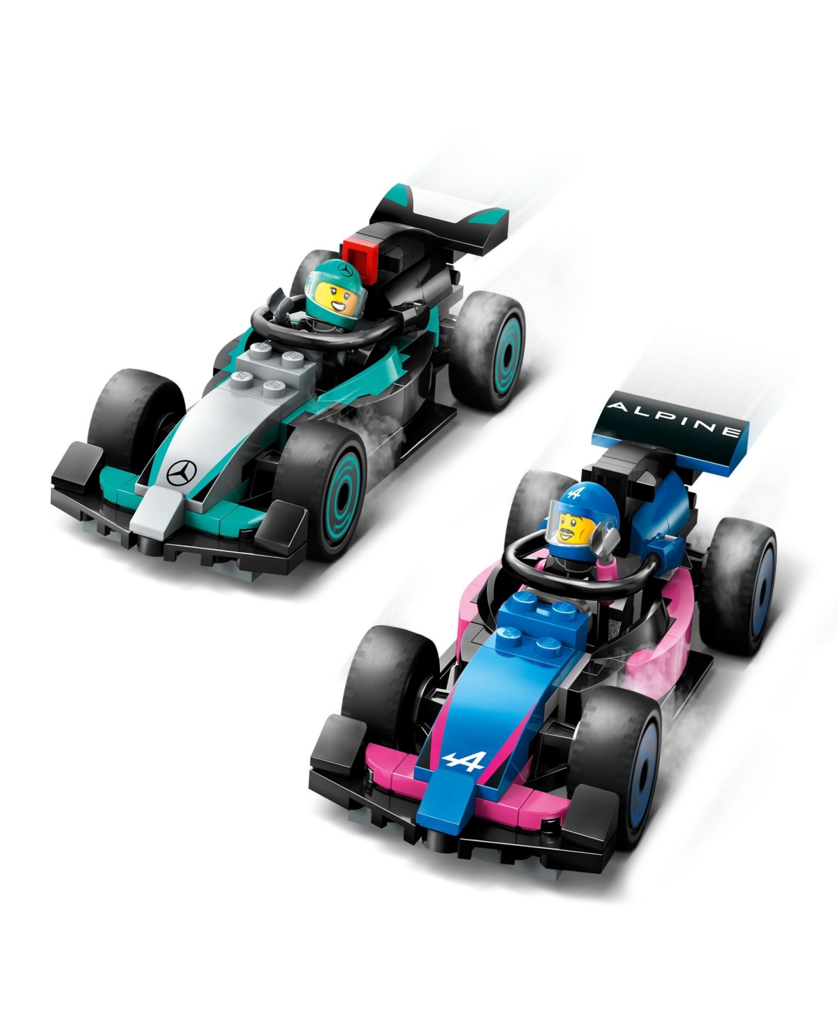 Shop Lego City F1 Garage And Mercedes-amg And Alpine Cars Toy 60444, 678 Pieces In Multi Color