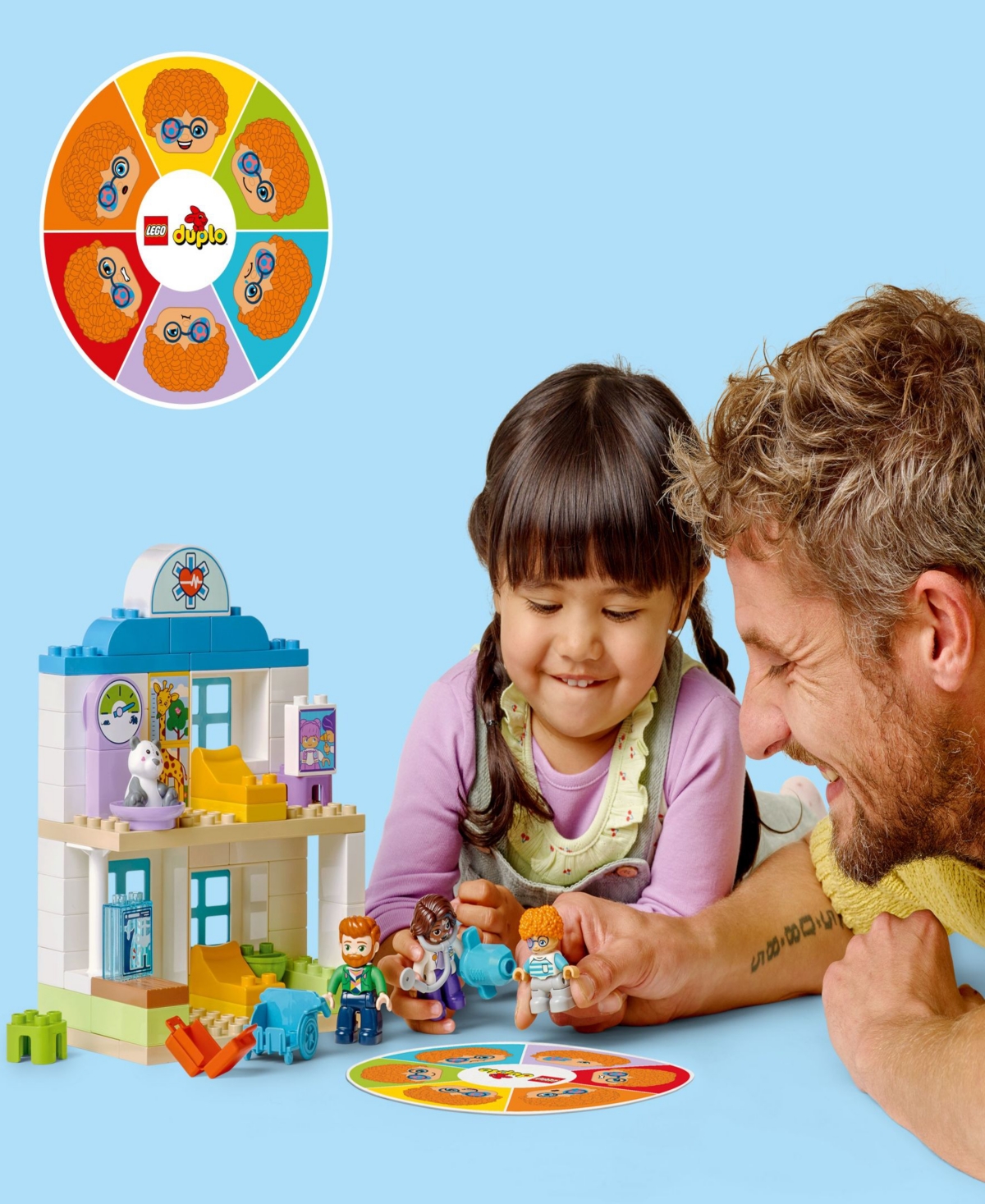 LEGO DUPLO TOWN FIRST TIME VISIT WITH THE DOCTOR OFFICE BUILDING TOY PLAYSET 10449, 65 PIECES 