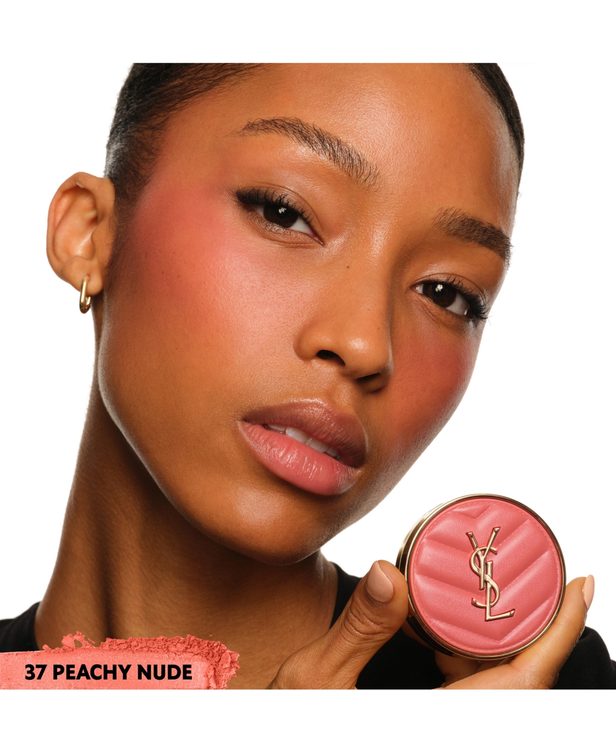 Saint Laurent Make Me Blush 24h Buildable Powder Blush In 37 Peachy Nude