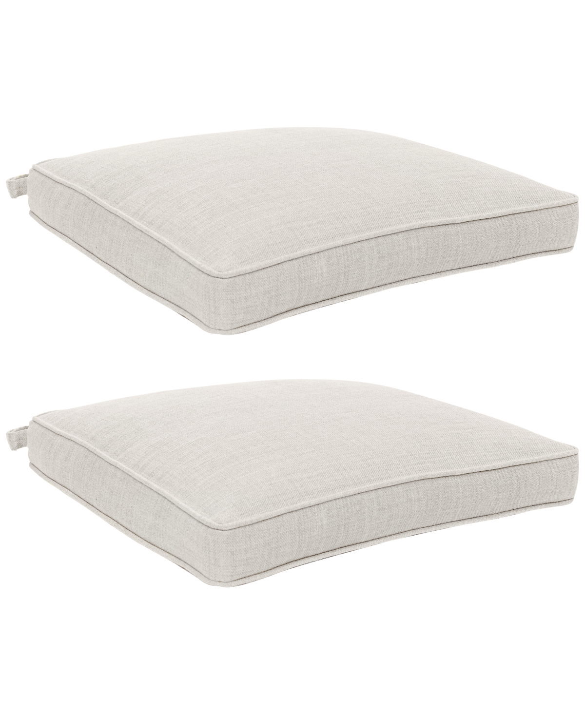 Agio Replacement Outdoor Dining Cushion, Set Of 2 In Pearl White