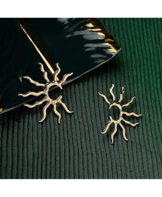 Gleaming Sun Drop Earrings