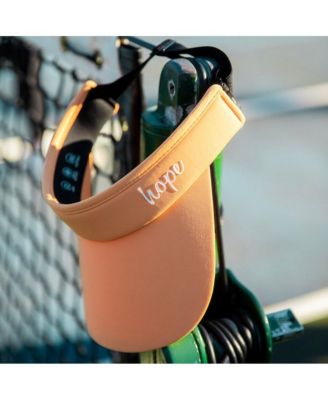 Women's Adjustable Band Sport Visor - Light Orange