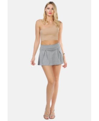 One Shoulder Knitted Crop Top