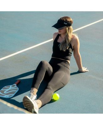 Women's Adjustable Band Sport Visor - Black