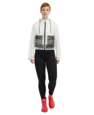 Women's Colorblocked Transparent Water-Repellent Jacket