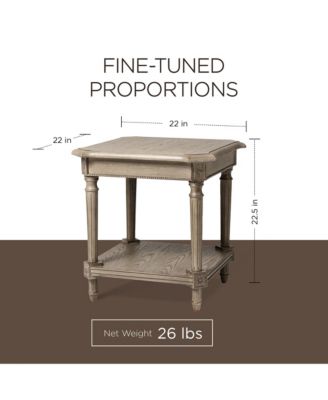 Pullman Traditional Wooden Coffee and 2 Side Tables, Antiqued Grey