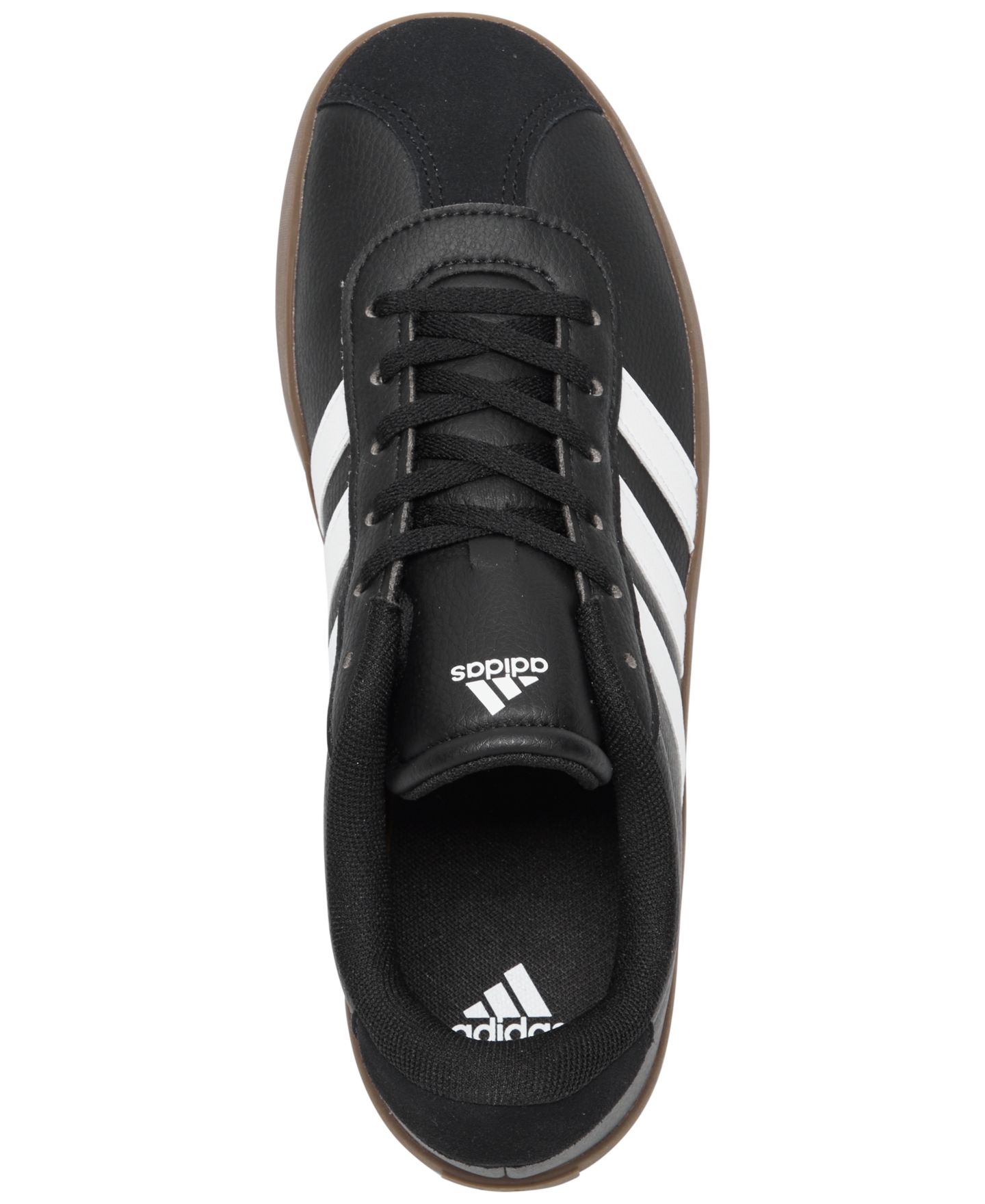 Детские повседневные кроссовки adidas VL Court 3.0, цвет: Чёрный / Белый — фото 5