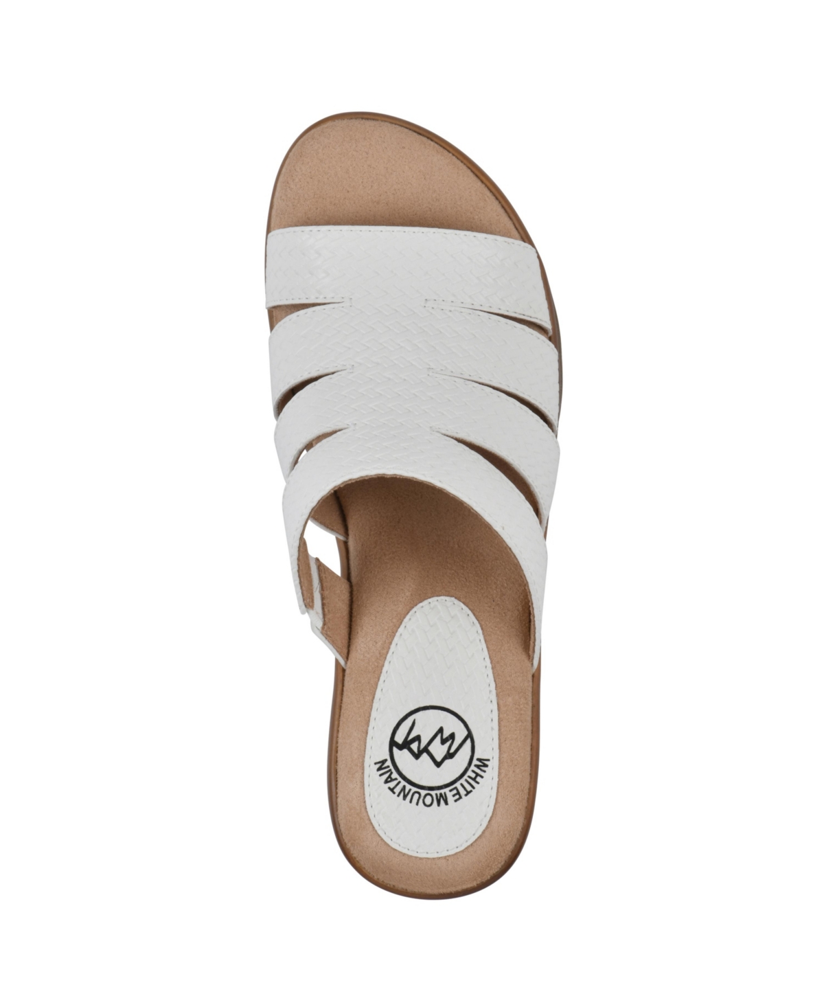 Shop White Mountain Women's Valora Slip-on Clog Sandals In White Woven