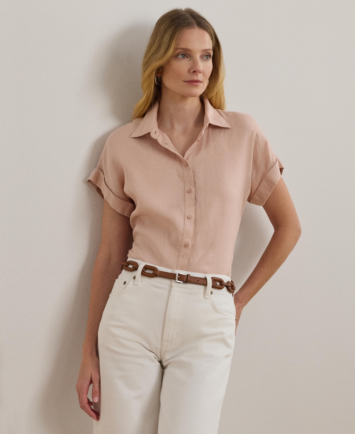 Ralph Lauren Dolman-sleeve Linen Shirt, Regular & Petite