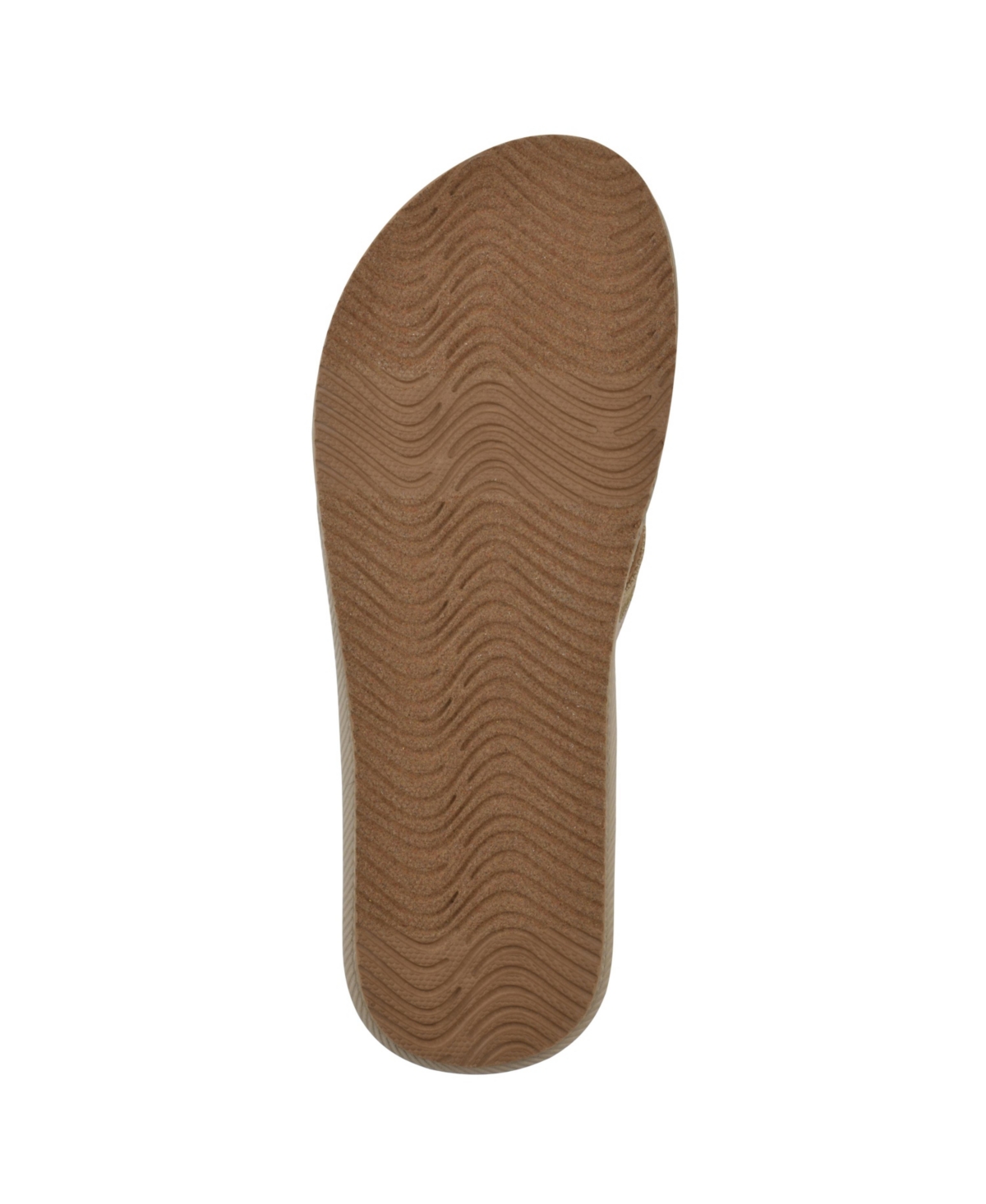 White Mountain Women's Bays Round Toe Flat Sandals In Khaki Sandalwood Fabric