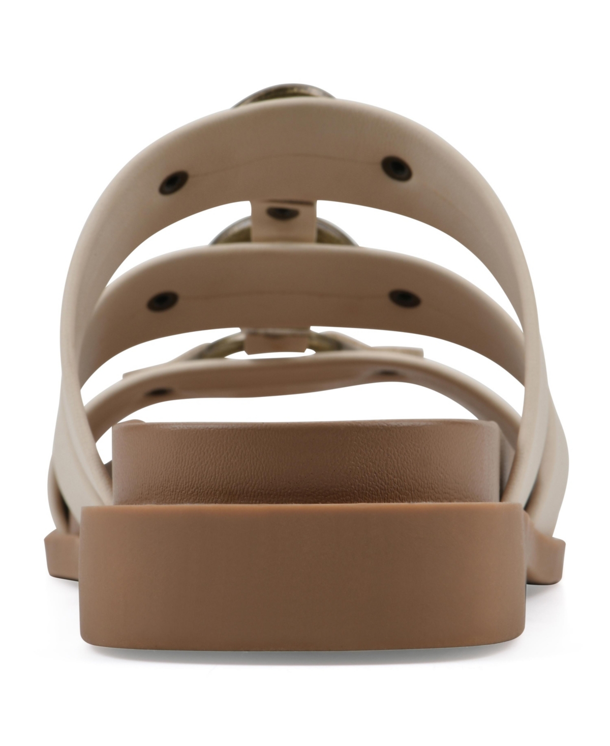 White Mountain Women's Koala Slip-on Flat Sandals In Eggshell Smooth