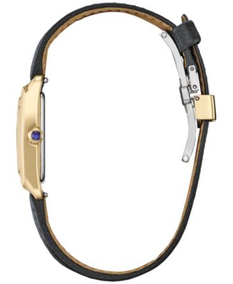 Women's Classic Bianca Black Apple Material Strap Watch 32.4mm