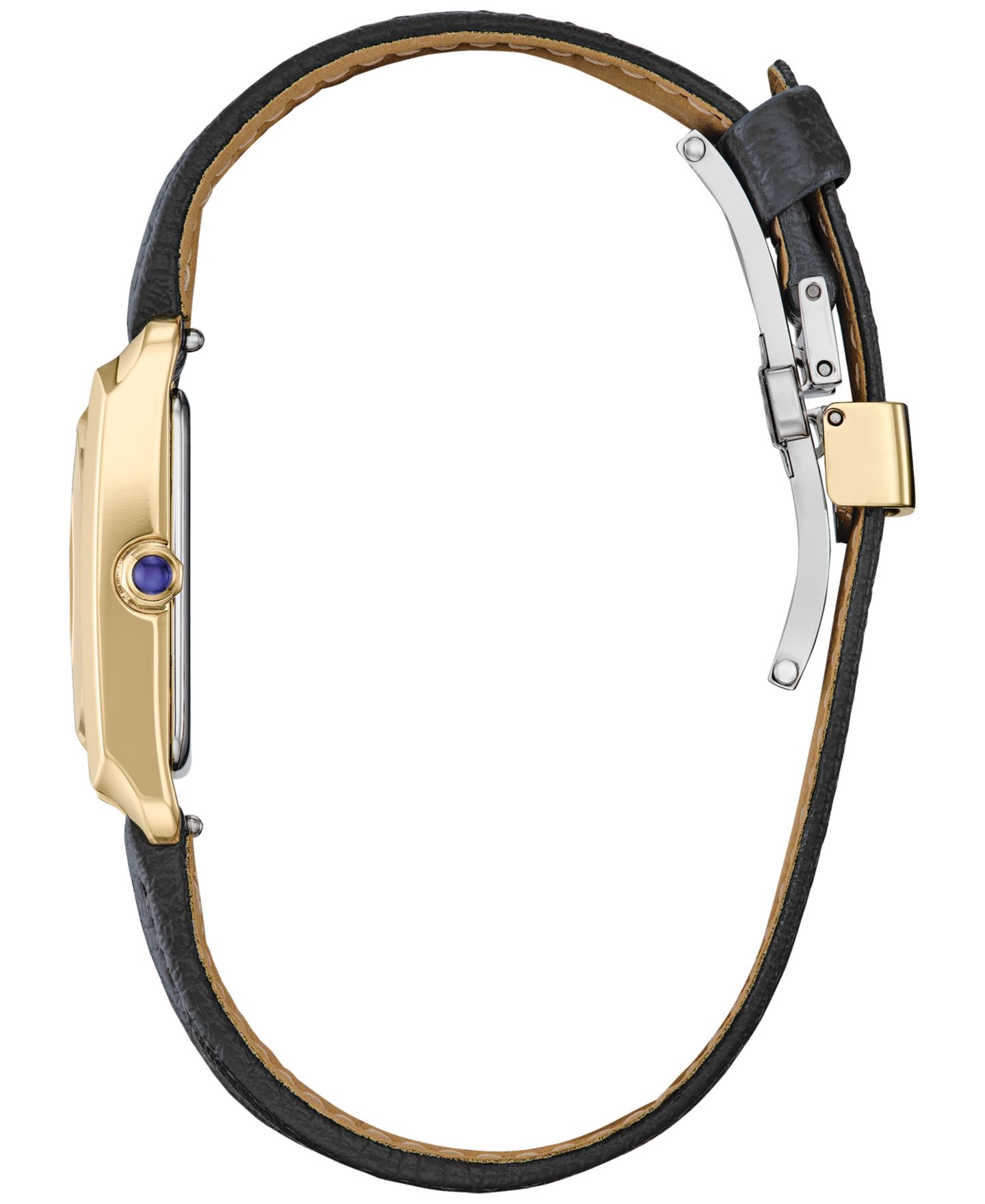 Женские часы Citizen Classic Bianca Black Apple Material Strap Watch 32.4mm — фото 3