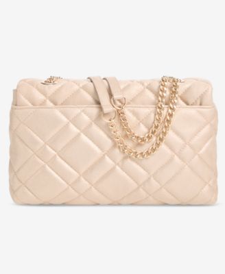 Ajae Champagne Pearlized Quilted Shoulder Bag, Exclusively at Macy's 