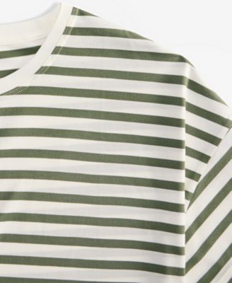 Women's Knit Easy Short-Sleeve Striped T-Shirt, Exclusively at Macy's