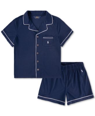 Polo Big Girls Jersey Sleep Set