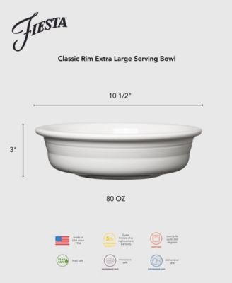 Classic Rim Extra-Large Serving Bowl, 80 oz.