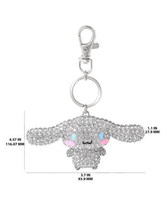 Cinnamoroll Crystal-Embellished Keychain Travel Bag Charm
